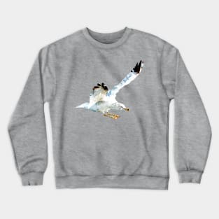 Polygonal Seagull Crewneck Sweatshirt